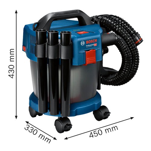 Aspirador de Pó à Bateria Premium GAS 18V-10L - Bosch