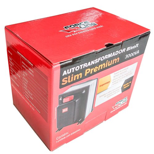 Autotransformador 3000VA Slim Premium - Force Line