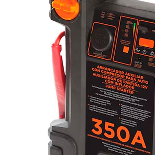 Auxiliar de Partida e Inflador 12V 7AH 350A Bivolt - Black & Decker