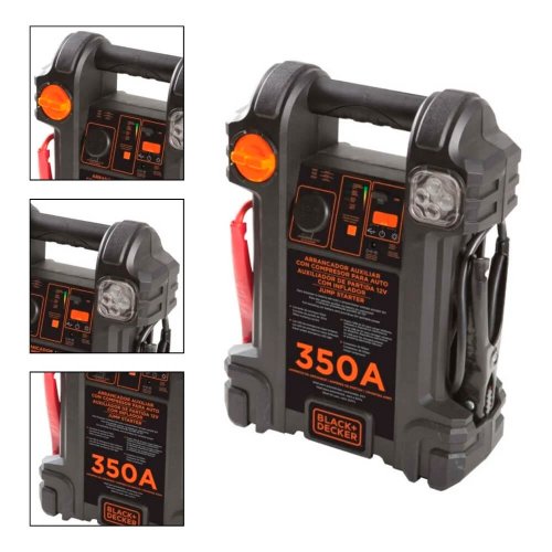 Auxiliar de Partida e Inflador 12V 7AH 350A Bivolt - Black & Decker