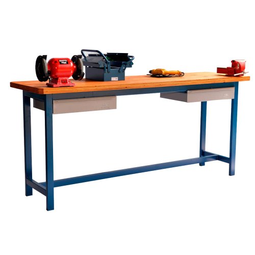 Bancada Fercar Soldada Tubular Simples com 2 Gavetas