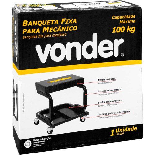 Banqueta para Mecânico Fixa - Vonder