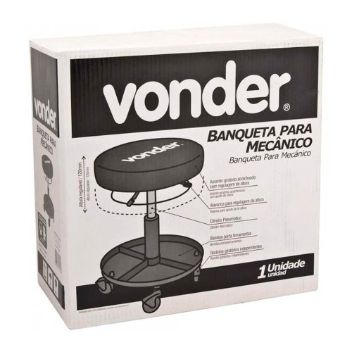 Banco Regulável para Mecânico - Vonder