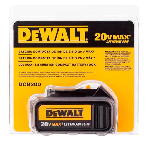 Bateria 20V Max Premium de Íon de Lítio - DCB200-B3 - Dewalt