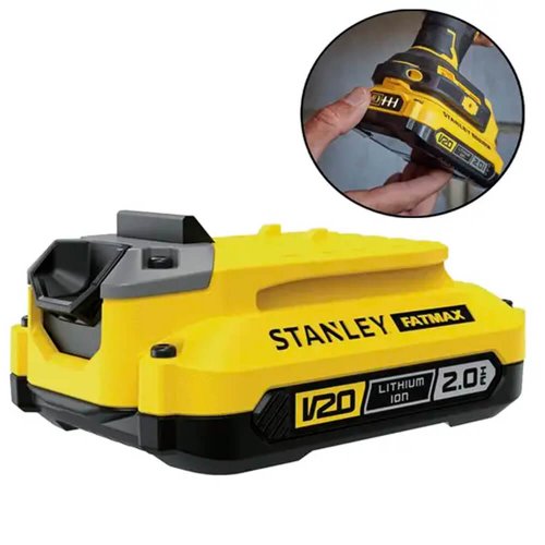 Bateria íon Lítio 2Ah Sistema 20V - Stanley