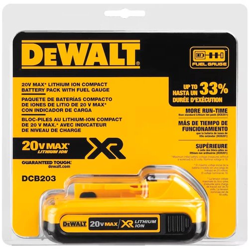 Bateria LI-ION 2.0Ah 20V MAX XR DCB203 - Dewalt