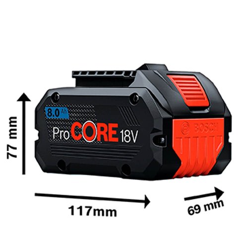 Bateria ProCORE 18V 8Ah Íons de Lítio - 1600A016GK - Bosch