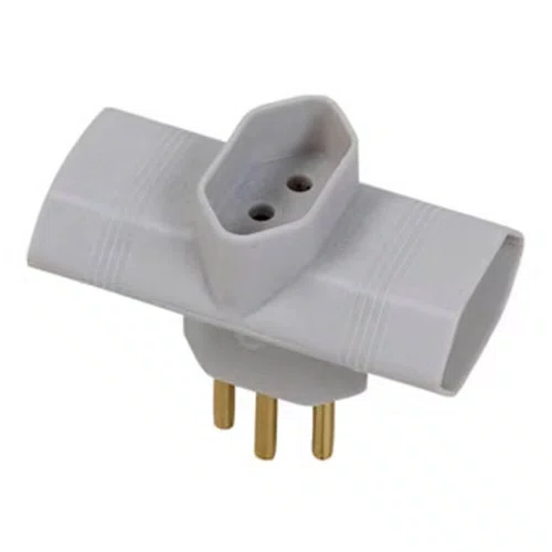 Benjamin 3 Saídas 2P + T 10A 250V Cinza - Pluzie