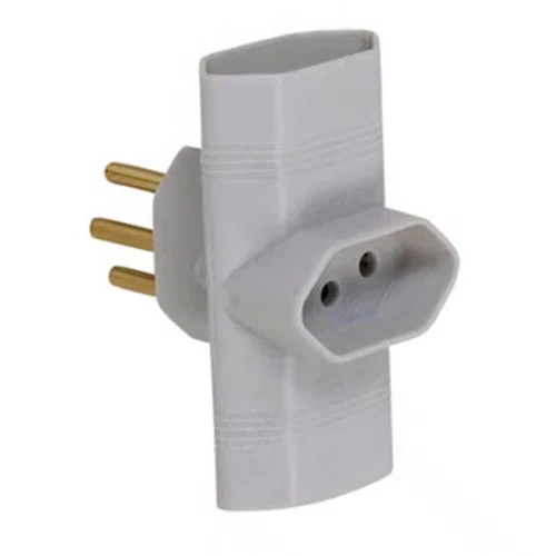 Benjamin 3 Saídas 2P + T 10A 250V Cinza - Pluzie