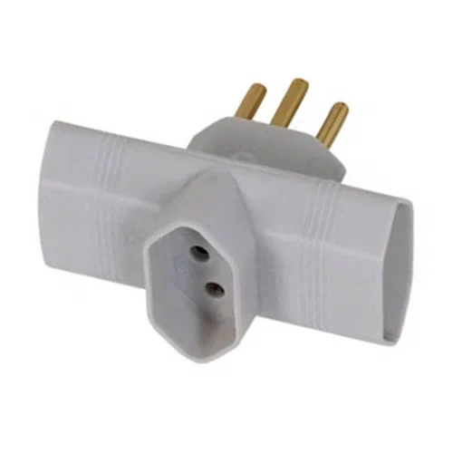 Benjamin 3 Saídas 2P + T 10A 250V Cinza - Pluzie