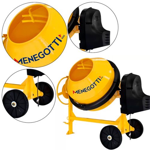 Betoneira Prime 400L com Motor MONO 2CV 220V 60HZ - Mengotti