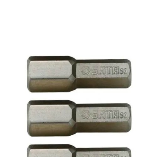 Bit Hexagonal 1/4" x 25mm x 6mm com 5 peças - Sata