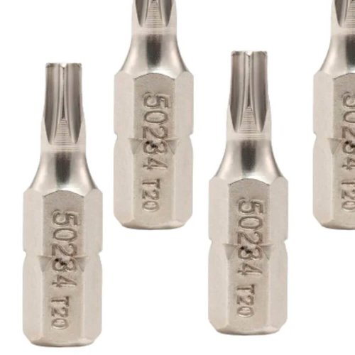 Bit Torx T 1/4" x 25mm x T20 com 5 peças - Sata