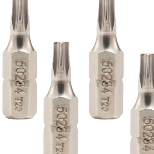 Bit Torx T 1/4" x 25mm x T20 com 5 peças - Sata