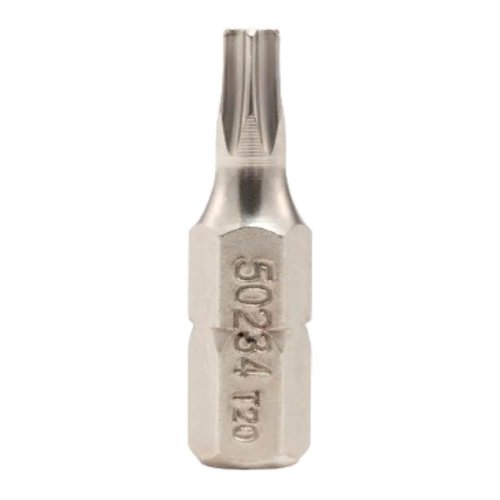 Bit Torx T 1/4" x 25mm x T20 com 5 peças - Sata
