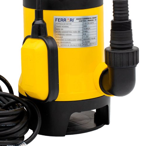 Bomba Submersível ZXW750-A Premium 1CV 220V - Ferrari