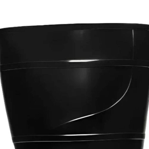 Bota PVC Preta com Forro sem Bico N.37 Ref.204 - Cartom