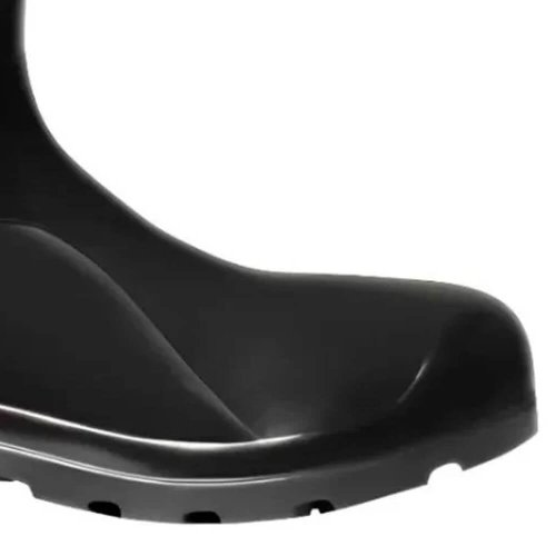 Bota PVC Preta com Forro sem Bico N.37 Ref.204 - Cartom