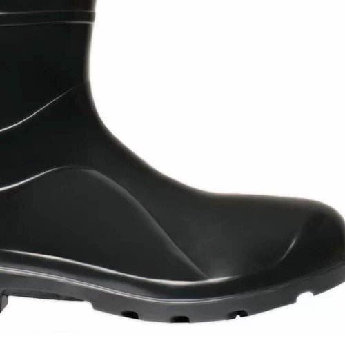 Bota PVC Preta com Forro sem Bico N° 39 - Cartom