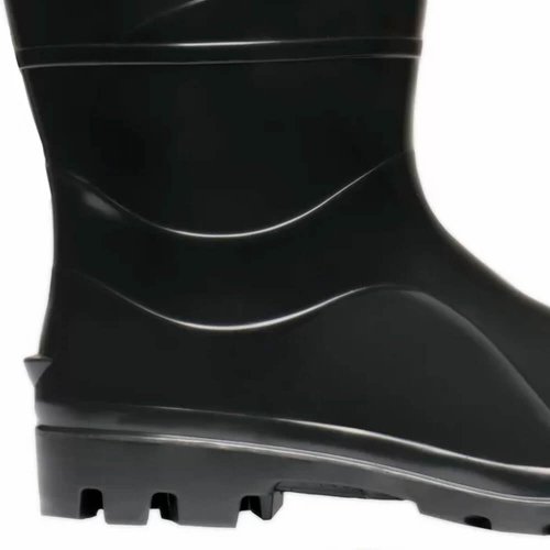 Bota PVC Preta com Forro sem Bico N° 39 - Cartom
