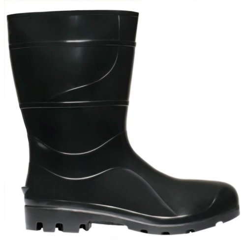 Bota PVC Preta com Forro sem Bico N° 41 Ref.204 - 002248 - Cartom