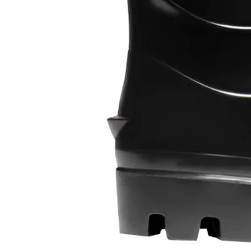 Bota PVC Preta com Forro sem Bico Nº 43 Ref.204 - Cartom