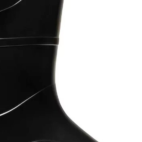 Bota PVC Preta com Forro sem Bico Nº 43 Ref.204 - Cartom