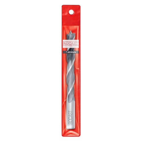 Broca 3 Pontas para Madeira 8mm - 117mm - 53.0007 - Rocast