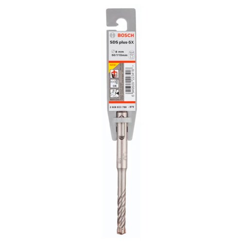 Broca SDS Plus 5X 8 x 50 x 110mm - 2608833788 - Bosch