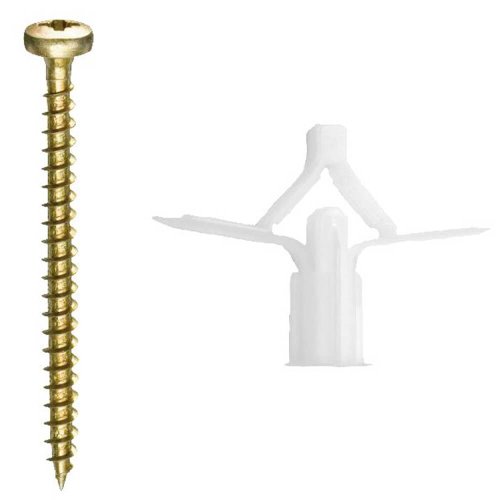 Bucha Waltog 2 Com Parafuso (p/ Drywall) Embalagem com 10 - Walsywa