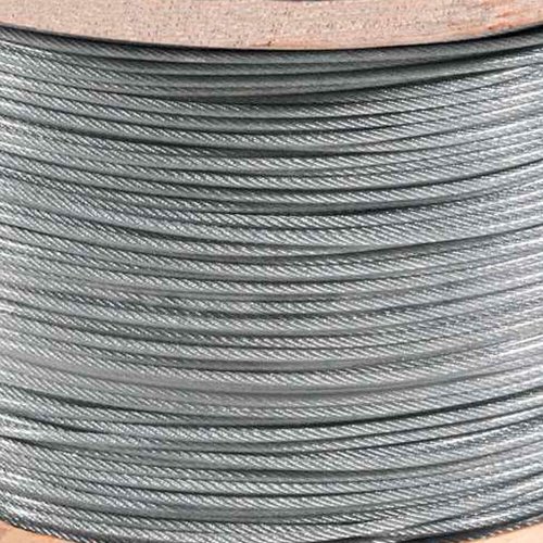 Cabo de Aço Plastificado 3,2mm - 1/8" (Metro) - Vonder