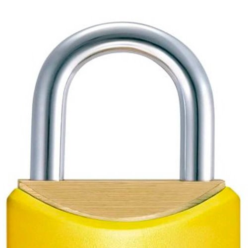 Cadeado Color Line Amarelo 40 mm - Papaiz