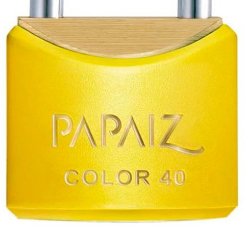 Cadeado Color Line Amarelo 40 mm - Papaiz