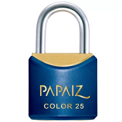 Cadeado Color Line Azul 25 mm - Papaiz
