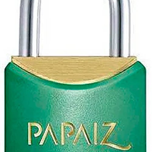 Cadeado Color Line Verde 25 mm - Papaiz