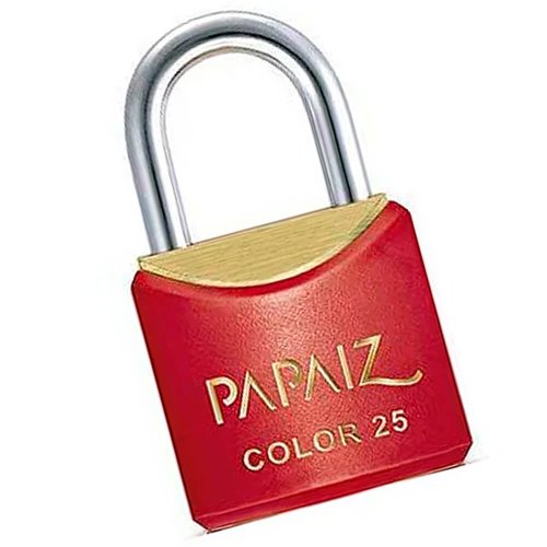 Cadeado Color Line Vermelho 25 mm - Papaiz
