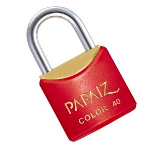 Cadeado Color Line Vermelho 40 mm - Papaiz