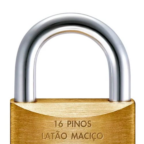 Cadeado Com Chave Tetra de CRT50 em Latão - Papaiz