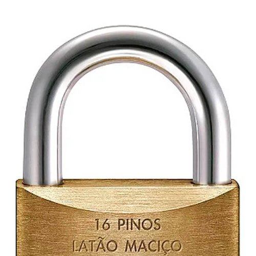 Cadeado Com Chave Tetra de CRT60 em Latão - Papaiz