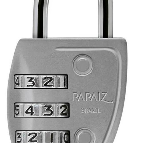 Cadeado com Segredo CS23 Prata - Papaiz