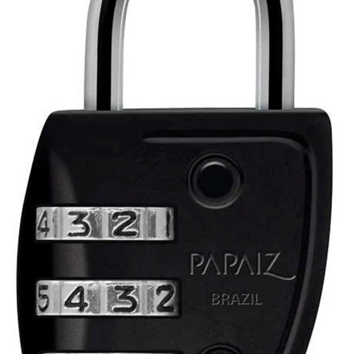 Cadeado com Segredo CS23 Preto - Papaiz