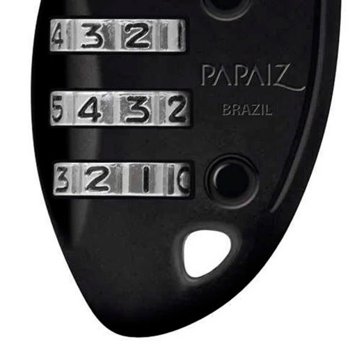 Cadeado com Segredo CS23 Preto - Papaiz