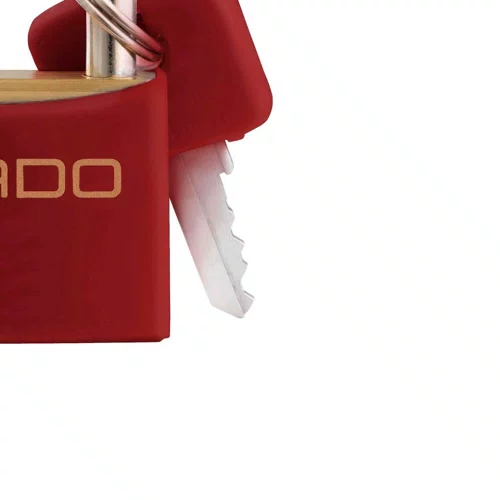Cadeado de Latão 35/50mm Vermelho - Pado