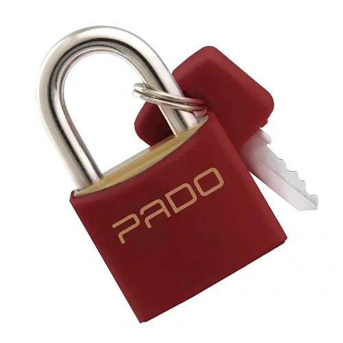 Cadeado de Latão 40mm Vermelho - Pado