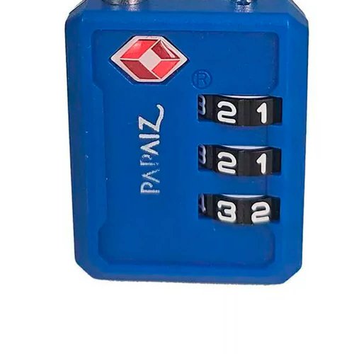 Cadeado TSA com Segredo 30PL Azul - Papaiz