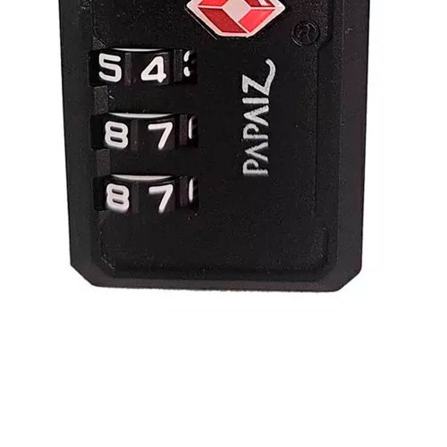 Cadeado TSA com Segredo 30PL Preto - Papaiz