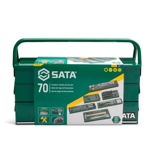Caixa com Jogo de Ferramentas com 70 peças - Sata