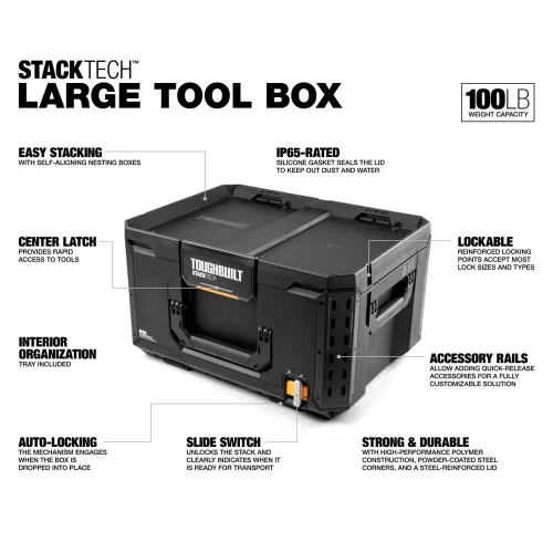 Caixa Organizadora para Ferramentas StackTech - Toughbuilt