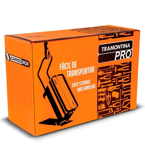 Caixa Sanfonada Cargobox com Rodas e Puxador com 5 Gavetas - Tramontina