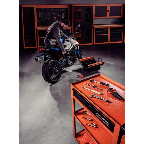Caixa Sanfonada Cargobox com Rodas e Puxador com 5 Gavetas - Tramontina